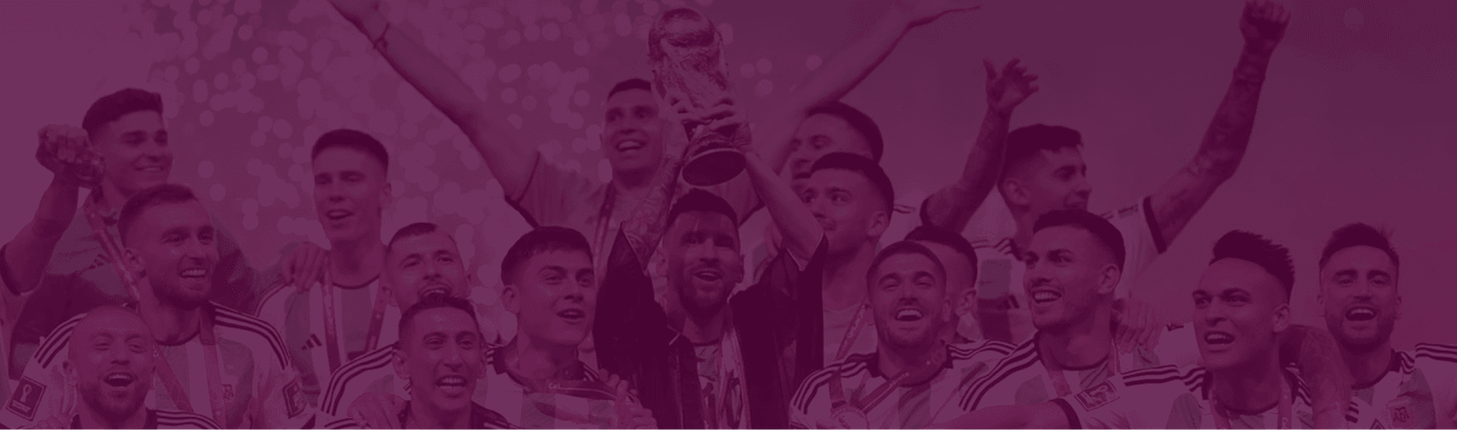 Selección Argentina celebrando la Copa del Mundo
