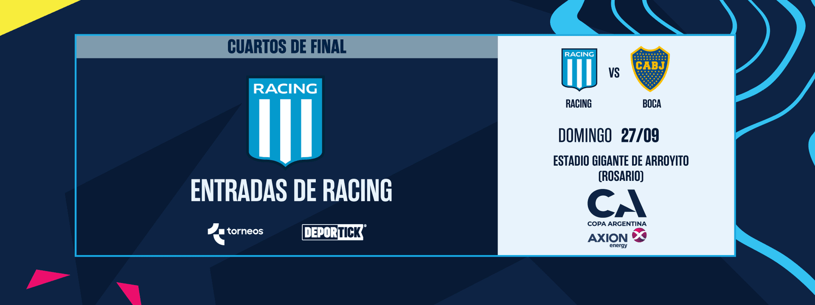 Racing Club vs. Boca Juniors - 4tos. de Final Copa Argentina 2026